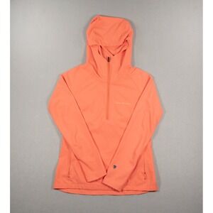 Kuhl Womens XS Coral Orange Canyon Ranch 1/4 Zip Hooded Pullover Hiking Jacket